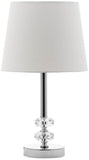 Ashford 16-Inch H Crystal Dark Grey Lamp Set of 2
