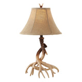 Sundance Table Lamp Faux Antler 25.5" Brown Black Gold Cotton Polyresin - Set of 2