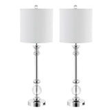 Safavieh Erica, 31 Inch, Crystal, Crystal/Iron Table Lamp Set Of 2 W/ Usb Port​ -Set Of 2 Crystal Crystal / Metal LIT4164A-SET2-U