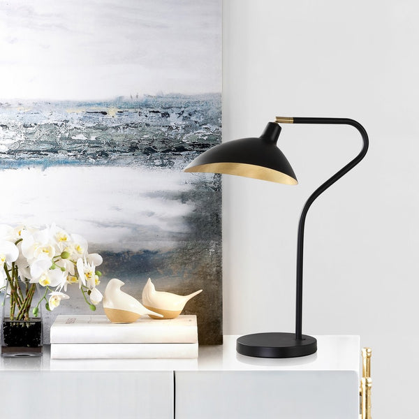 Giselle 30-Inch Adjustable Table Lamp – Chic Modern Design with Gold Finish for Contemporary Spaces