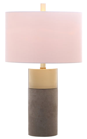 Oliver Contemporary Table Lamp Set of 2 - Elegant Grey & Gold Design for Modern Living Spaces