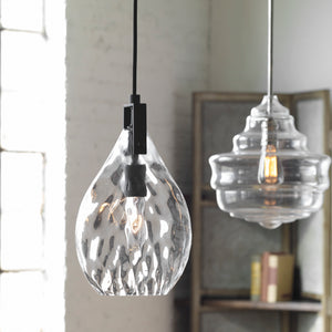 Uttermost Campester 1 Light Watered Glass Mini Pendant