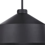 Uttermost Holgate 1 Light Black Pendant