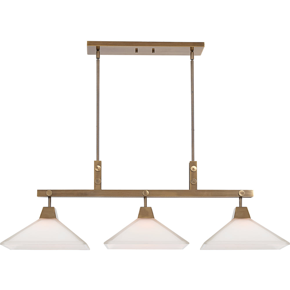 Uttermost Brookdale Industrial 3 Light Linear Chandelier