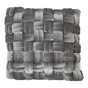 Moe's Home Pj Velvet Pillow Grey