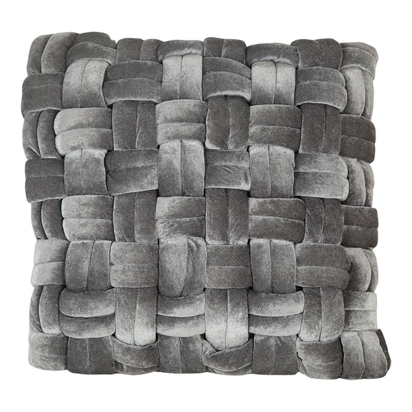 Moe's Home Pj Velvet Pillow Grey
