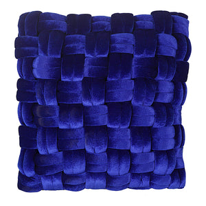 Moe's Home Pj Velvet Pillow Royal Blue