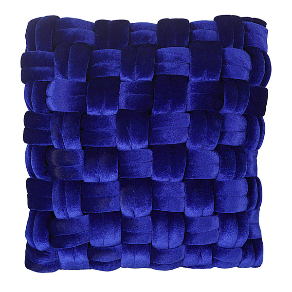 Moe's Home Pj Velvet Pillow Royal Blue
