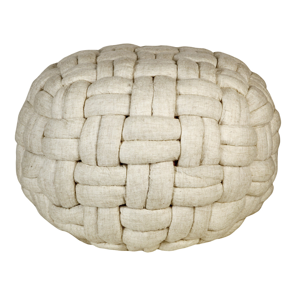 Moe's Home Bronya Pouf Vanilla