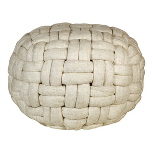 Moe's Home Bronya Pouf Vanilla