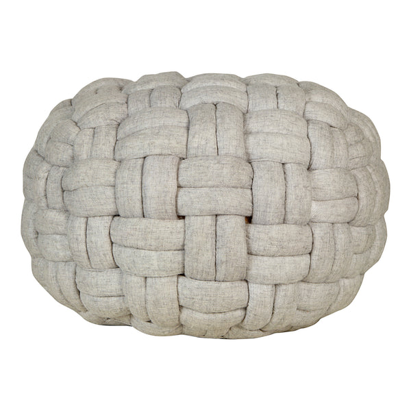 Moe's Home Bronya Pouf Pebble Grey