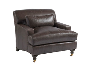 Barclay Butera Upholstery Oxford Leather Chair