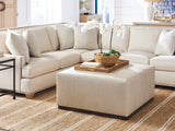 Barclay Butera Upholstery Clayton Leather Cocktail Ottoman