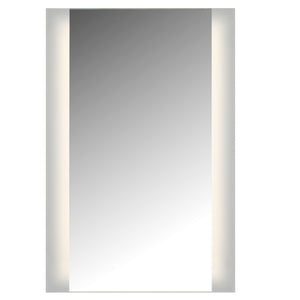 Cal Lighting LED, 2 Sided Ada Mirror. 3K, Non-Dimmable, 24"W x 36"H with Easy Cleat System LM2WG-C2436 Powder Coated White LM2WG-C2436