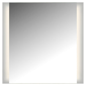 Cal Lighting LED 2 Sided Ada Mirror, 3K, 36"W x 36", Not Dimmable, with Easy Cleat System LM2WG-C3636 Powder Coated White LM2WG-C3636