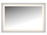 LED Lighted Mirror Wall Glow Style with Frosted Glass To The Edge, 36