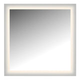 LED Lighted Mirror Wall Glow Style with Frosted Glass To The Edge, 36