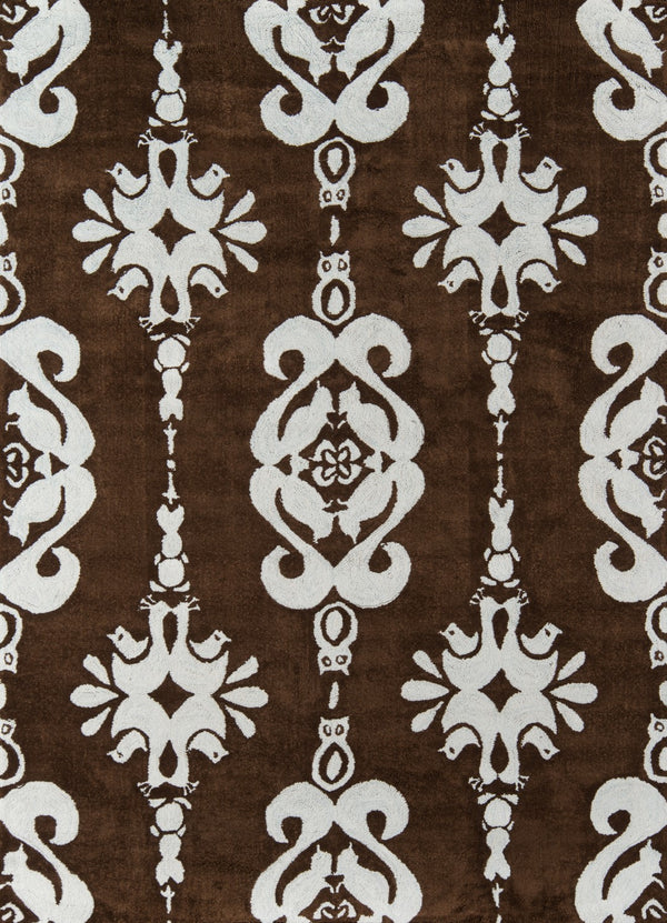 Momeni Lil Mo Classic LMI-1 Hand Hooked Contemporary Geometric Indoor Area Rug Baby Blue 8' x 10' LMOINLMI-1BBL80A0