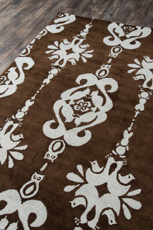 Momeni Lil Mo Classic LMI-1 Hand Hooked Contemporary Geometric Indoor Area Rug Baby Blue 8' x 10' LMOINLMI-1BBL80A0