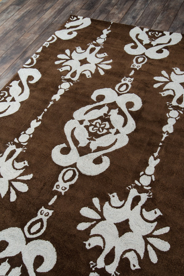 Momeni Lil Mo Classic LMI-1 Hand Hooked Contemporary Geometric Indoor Area Rug Baby Blue 8' x 10' LMOINLMI-1BBL80A0