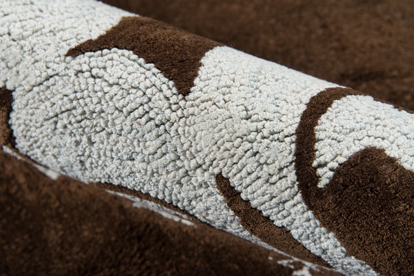 Momeni Lil Mo Classic LMI-1 Hand Hooked Contemporary Geometric Indoor Area Rug Baby Blue 8' x 10' LMOINLMI-1BBL80A0