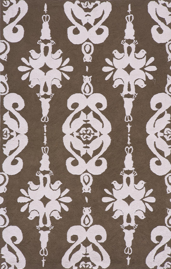 Momeni Lil Mo Classic LMI-1 Hand Hooked Contemporary Geometric Indoor Area Rug Soft Pink 8' x 10' LMOINLMI-1SOP80A0