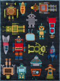 Momeni Lil Mo Whimsy LMJ-1 Hand Tufted Contemporary Novelty Indoor Area Rug Steel Blue 8' x 10' LMOJULMJ-1STB80A0