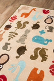 Momeni Lil Mo Whimsy LMJ-2 Hand Tufted Contemporary Novelty Indoor Area Rug Ivory 8' x 10' LMOJULMJ-2IVY80A0