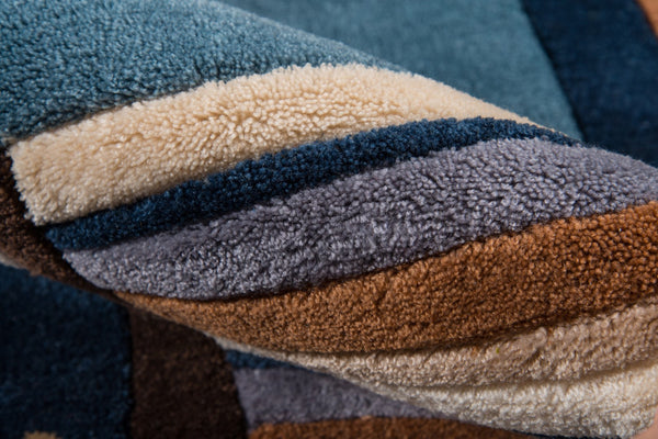 Momeni Lil Mo Whimsy LMJ-4 Hand Tufted Contemporary Novelty Indoor Area Rug Denim 8' x 10' LMOJULMJ-4DNM80A0