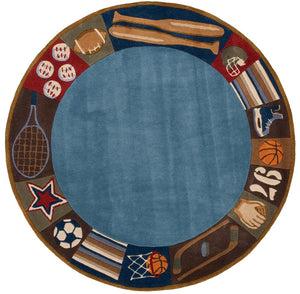 Momeni Lil Mo Whimsy LMJ-4 Hand Tufted Contemporary Novelty Indoor Area Rug Denim 8' x 10' LMOJULMJ-4DNM80A0