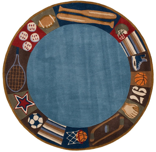 Momeni Lil Mo Whimsy LMJ-4 Hand Tufted Contemporary Novelty Indoor Area Rug Denim 8' x 10' LMOJULMJ-4DNM80A0