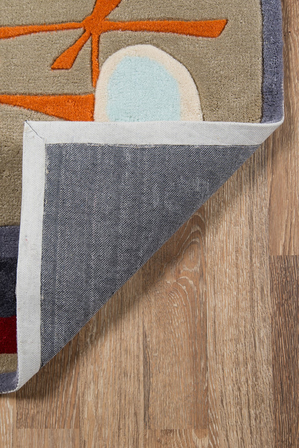 Momeni Lil Mo Whimsy LMJ-8 Hand Tufted Contemporary Novelty Indoor Area Rug Concrete 8' x 10' LMOJULMJ-8COT80A0