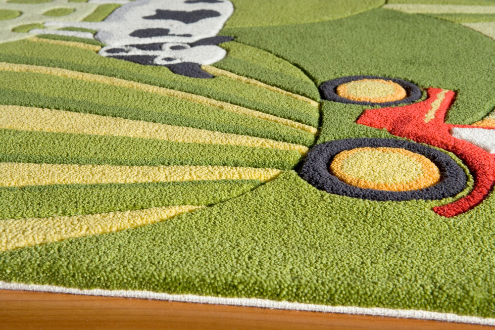 Momeni Lil Mo Whimsy LMJ11 Hand Tufted Contemporary Novelty Indoor Area Rug Grass 8' x 10' LMOJULMJ11GRS80A0