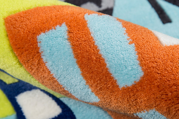 Momeni Lil Mo Whimsy LMJ12 Hand Tufted Contemporary Novelty Indoor Area Rug Town 8' x 10' LMOJULMJ12TOW80A0