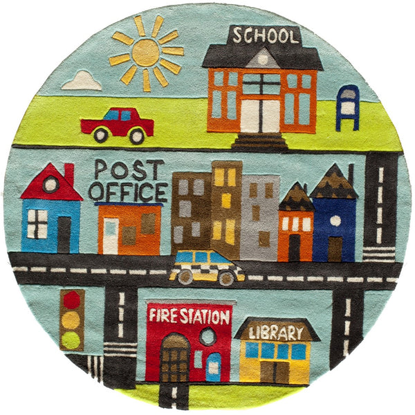 Momeni Lil Mo Whimsy LMJ12 Hand Tufted Contemporary Novelty Indoor Area Rug Town 8' x 10' LMOJULMJ12TOW80A0