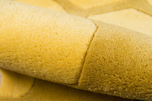 Momeni Lil Mo Whimsy LMJ15 Hand Tufted Contemporary Novelty Indoor Area Rug Honeycomb Gold 8' x 10' LMOJULMJ15HCG80A0