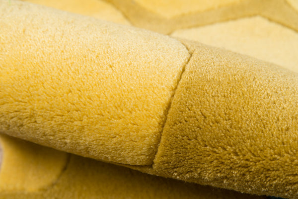 Momeni Lil Mo Whimsy LMJ15 Hand Tufted Contemporary Novelty Indoor Area Rug Honeycomb Gold 8' x 10' LMOJULMJ15HCG80A0