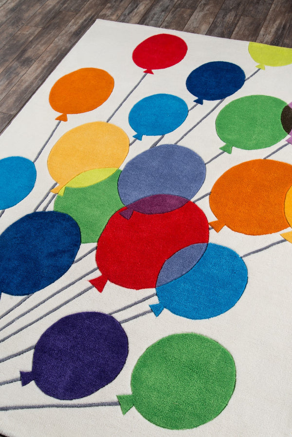 Momeni Lil Mo Whimsy LMJ16 Hand Tufted Contemporary Novelty Indoor Area Rug Multi Balloons 8' x 10' LMOJULMJ16MBA80A0