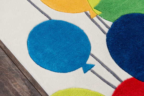 Momeni Lil Mo Whimsy LMJ16 Hand Tufted Contemporary Novelty Indoor Area Rug Multi Balloons 8' x 10' LMOJULMJ16MBA80A0