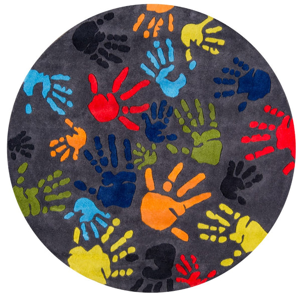 Momeni Lil Mo Whimsy LMJ17 Hand Tufted Contemporary Novelty Indoor Area Rug Grey 8' x 10' LMOJULMJ17GRY80A0