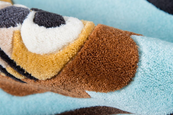 Momeni Lil Mo Whimsy LMJ19 Hand Tufted Contemporary Novelty Indoor Area Rug Blue 8' x 10' LMOJULMJ19BLU80A0