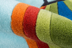 Momeni Lil Mo Whimsy LMJ20 Hand Tufted Contemporary Novelty Indoor Area Rug Multi 8' x 10' LMOJULMJ20MTI80A0