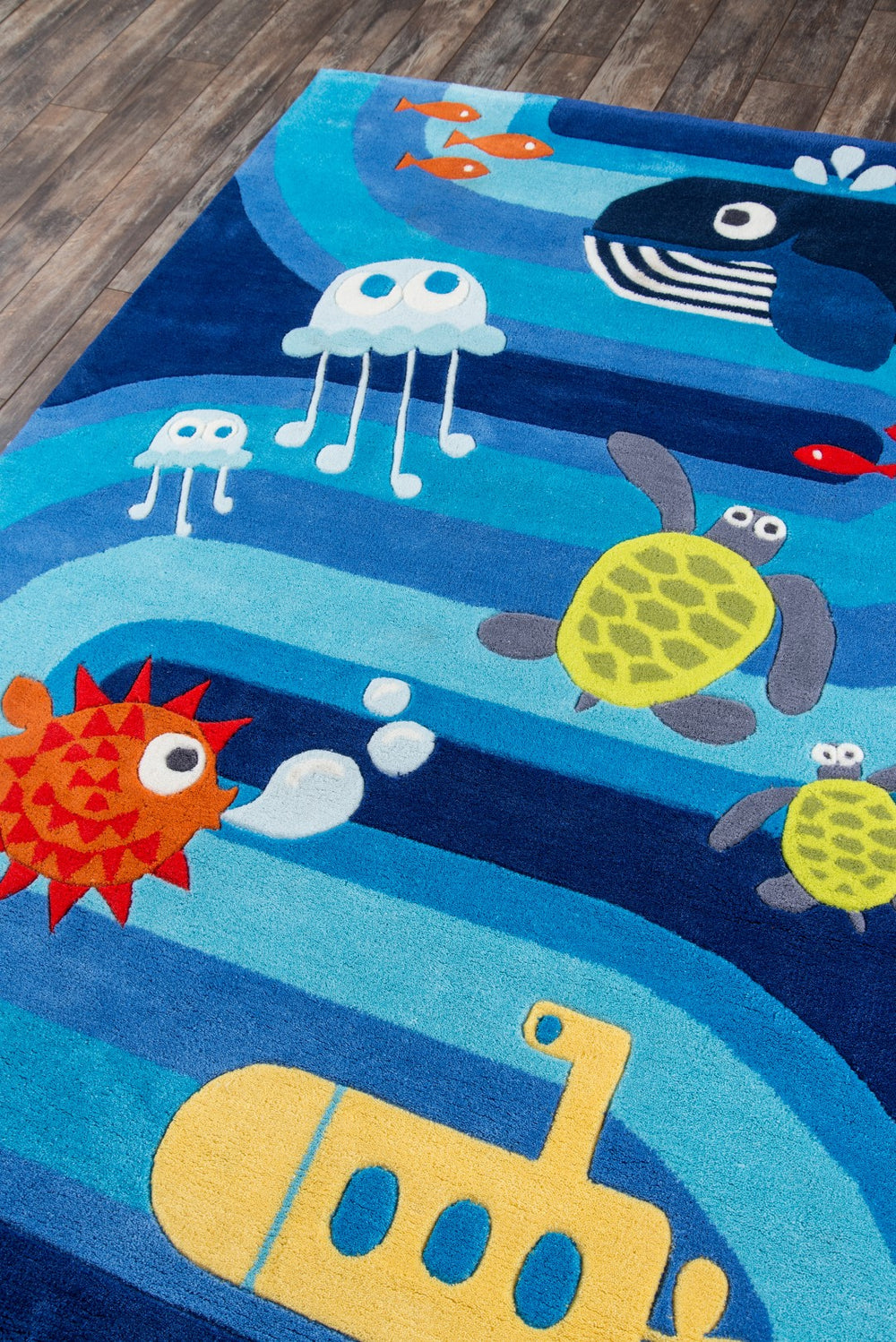 Momeni Lil Mo Whimsy LMJ21 Hand Tufted Contemporary Novelty Indoor Area Rug Blue 8' x 10' LMOJULMJ21BLU80A0