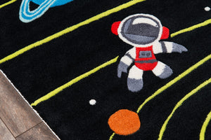 Momeni Lil Mo Whimsy LMJ22 Hand Tufted Contemporary Novelty Indoor Area Rug Black 8' x 10' LMOJULMJ22BLK80A0