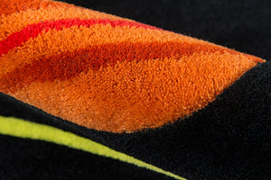 Momeni Lil Mo Whimsy LMJ22 Hand Tufted Contemporary Novelty Indoor Area Rug Black 8' x 10' LMOJULMJ22BLK80A0