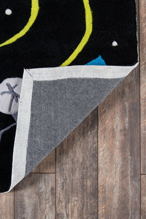 Momeni Lil Mo Whimsy LMJ22 Hand Tufted Contemporary Novelty Indoor Area Rug Black 8' x 10' LMOJULMJ22BLK80A0