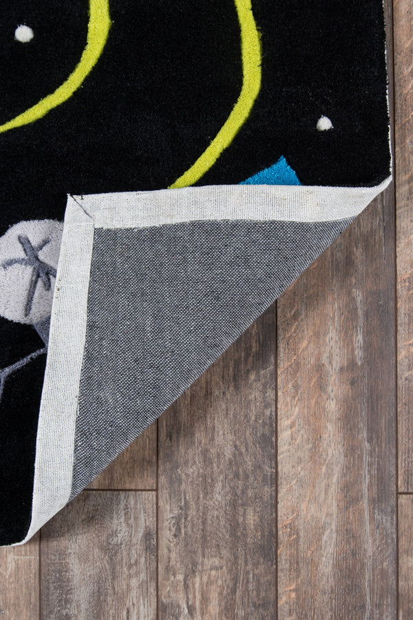 Momeni Lil Mo Whimsy LMJ22 Hand Tufted Contemporary Novelty Indoor Area Rug Black 8' x 10' LMOJULMJ22BLK80A0