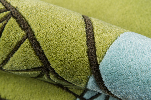 Momeni Lil Mo Whimsy LMJ24 Hand Tufted Contemporary Novelty Indoor Area Rug Green 8' x 10' LMOJULMJ24GRN80A0