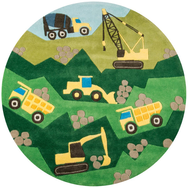 Momeni Lil Mo Whimsy LMJ24 Hand Tufted Contemporary Novelty Indoor Area Rug Green 8' x 10' LMOJULMJ24GRN80A0