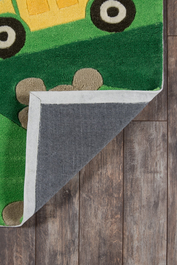 Momeni Lil Mo Whimsy LMJ24 Hand Tufted Contemporary Novelty Indoor Area Rug Green 8' x 10' LMOJULMJ24GRN80A0